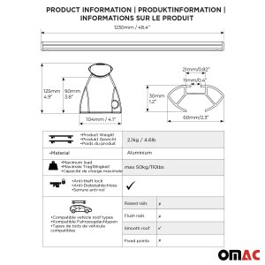 MINI ONE COOPER Roof Racks - Omac - Delta G - Black - '14-'18
